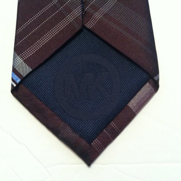 Men MICHAEL KORS MEN\'S NEW BROWN 100%SILK TIE  WIDTH: 3\